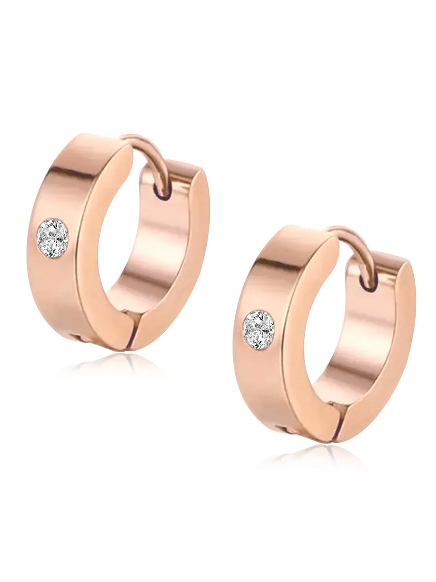 Glamorous Crystal Hoop Earrings