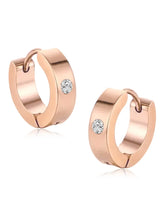 Glamorous Crystal Hoop Earrings