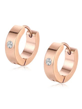 Glamorous Crystal Hoop Earrings