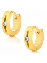 Glamorous Crystal Hoop Earrings