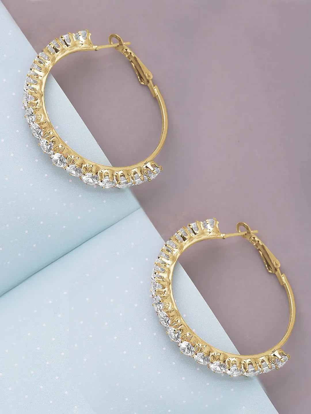 Eternal Gleam CZ Hoops Earring