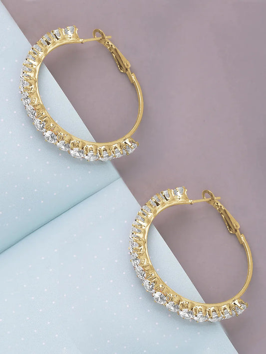 Eternal Gleam CZ Hoops Earring