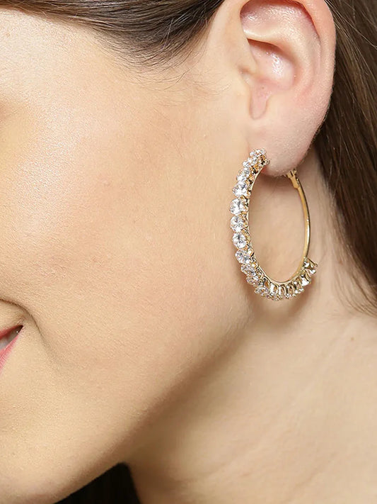 Eternal Gleam CZ Hoops Earring