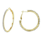 Eternal Gleam CZ Hoops Earring