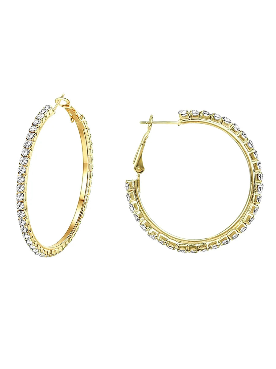 Eternal Gleam CZ Hoops Earring