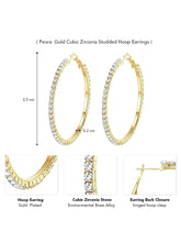 Eternal Gleam CZ Hoops Earring