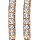Rose Gold Plated AD Statement Earrings