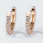 Rose Gold Plated AD Statement Earrings