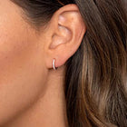 Rose Gold Plated AD Statement Earrings