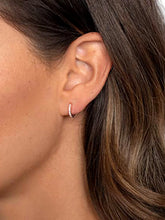 Rose Gold Plated AD Statement Earrings