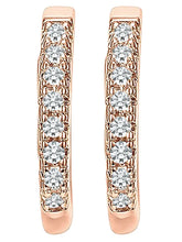 Rose Gold Plated AD Statement Earrings