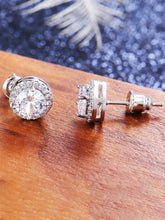 Rhodium Plated AD Heritage Earrings