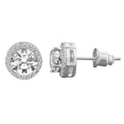 Rhodium Plated AD Heritage Earrings