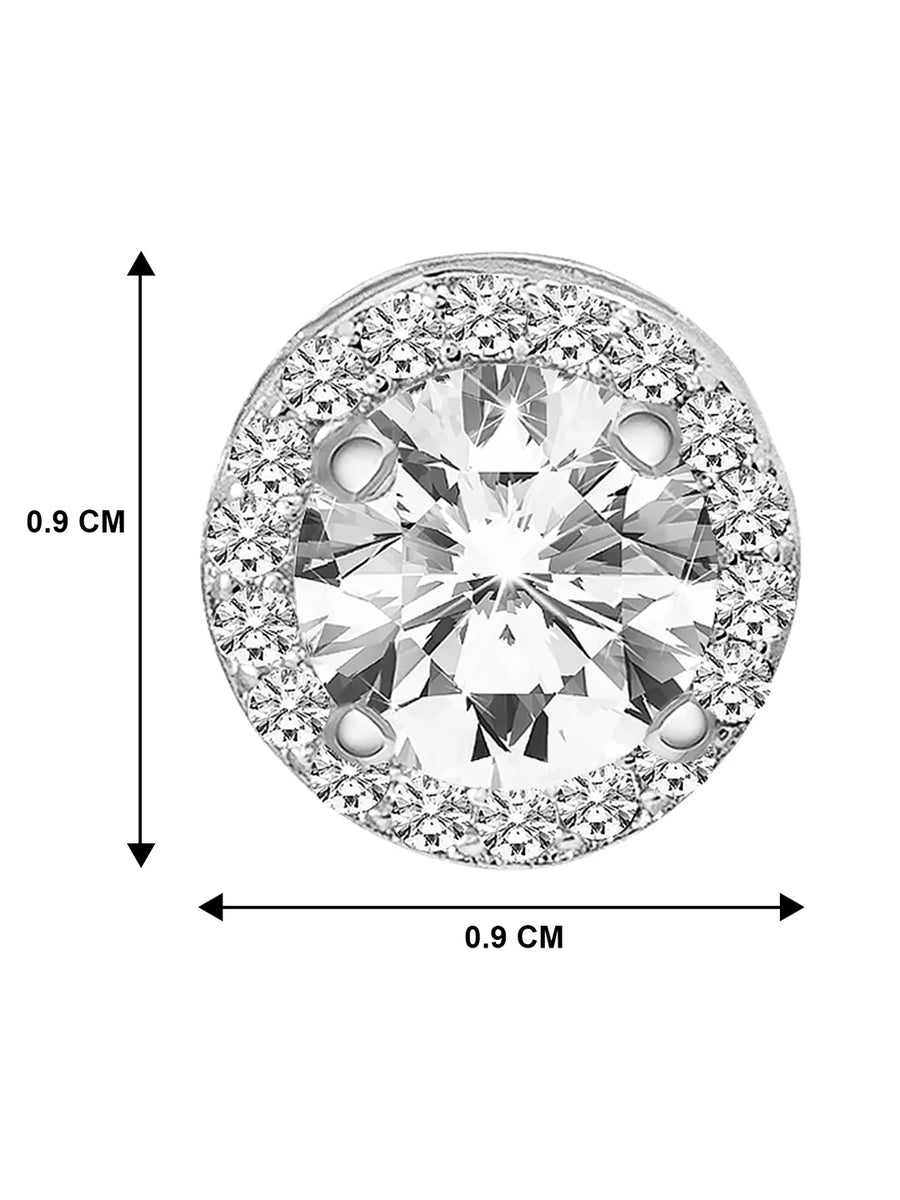 Rhodium Plated AD Heritage Earrings