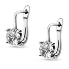 Rhodium Plated CZ Regal Earrings