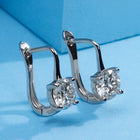Rhodium Plated CZ Regal Earrings