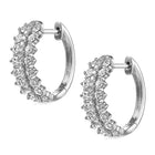 Rhodium Plated CZ Festive Earrings