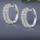 Rhodium Plated CZ Festive Earrings
