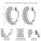 Rhodium Plated CZ Festive Earrings