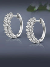 Rhodium Plated CZ Festive Earrings