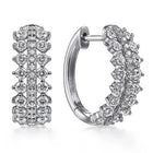 Rhodium Plated CZ Festive Earrings