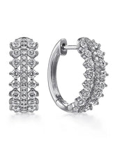 Rhodium Plated CZ Festive Earrings