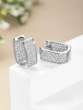 Sparkling Cubic Zirconia Hoops Earrings