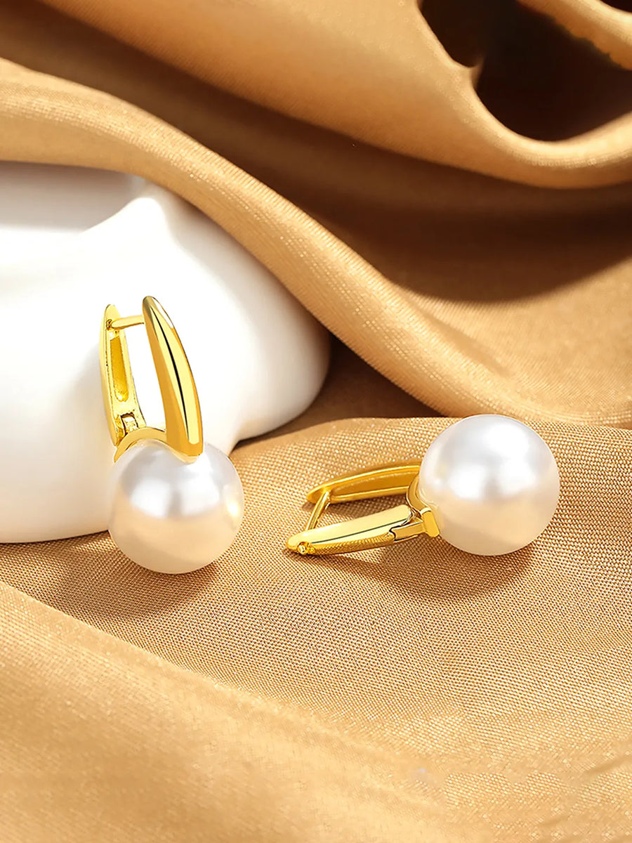 Glamorous Pearl Drop Earrings for Women