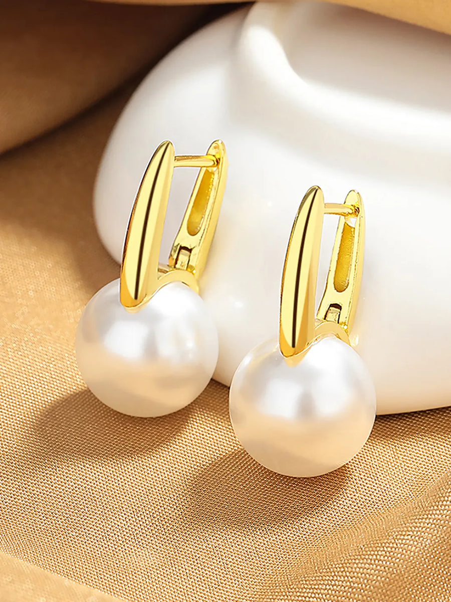 Glamorous Pearl Drop Earrings for Women