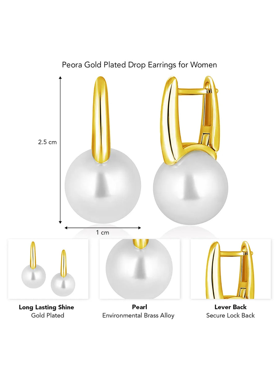 Glamorous Pearl Drop Earrings for Women