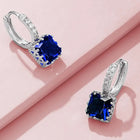 Luxurious Opulence Drop Earrings - Silver Blue