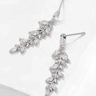 Sparkling Dazzling Grace Earrings - Silver