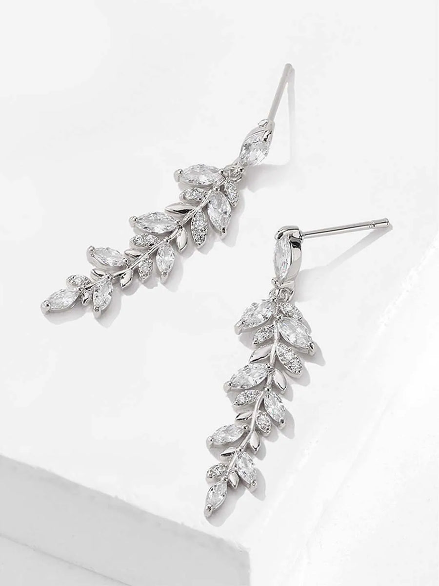 Sparkling Dazzling Grace Earrings - Silver
