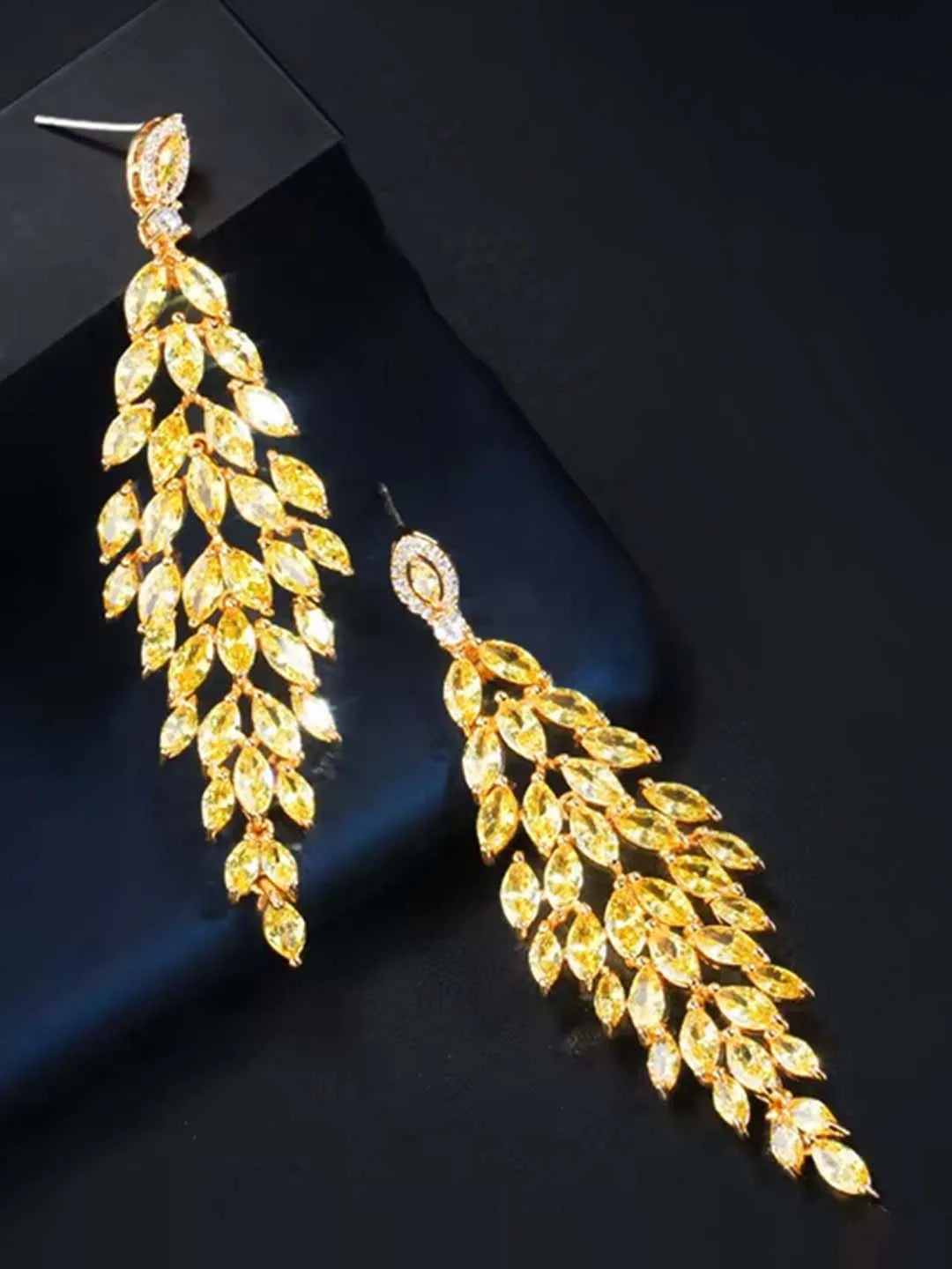 Stylish Midas Touch Drop Earrings
