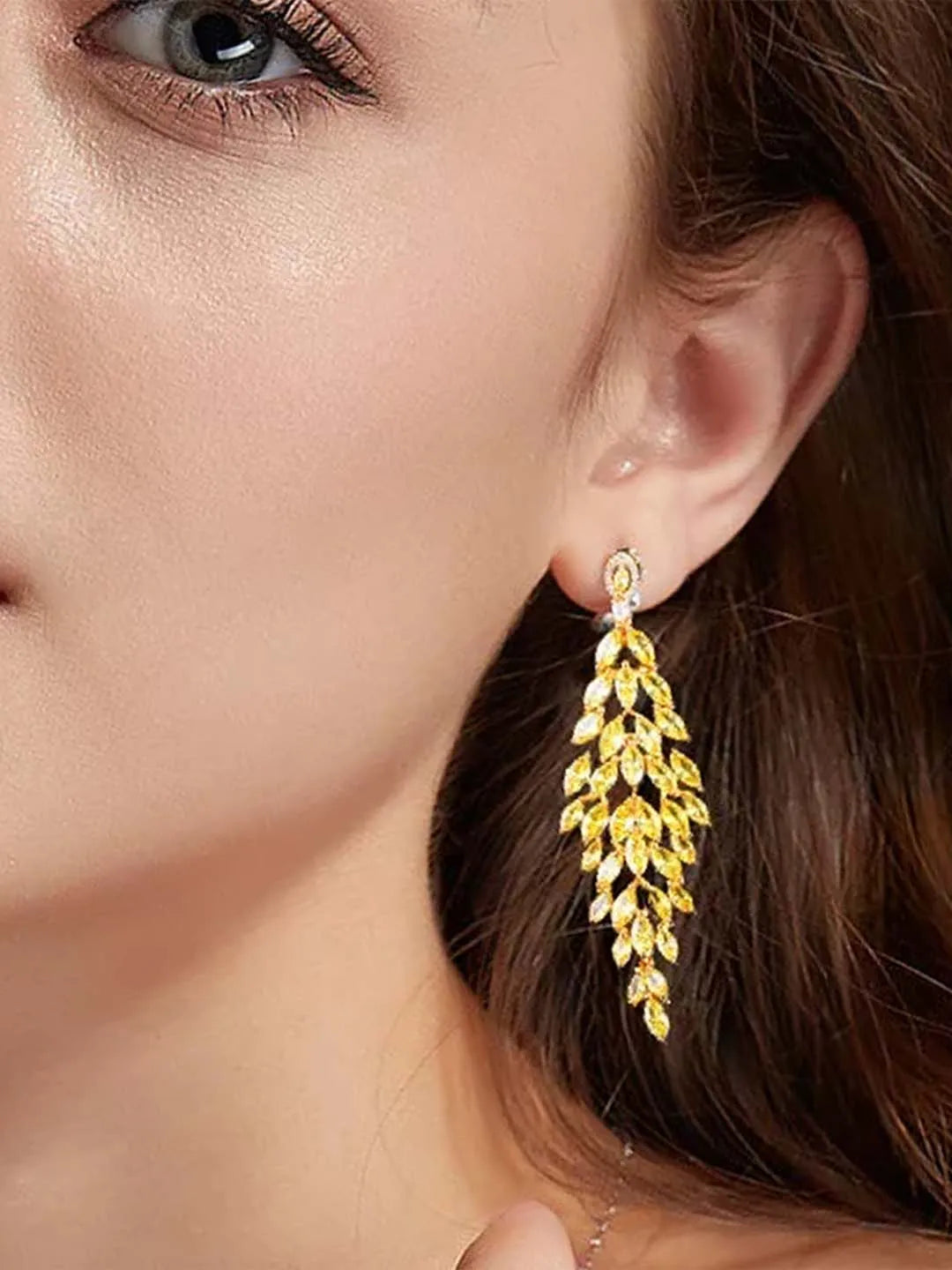 Stylish Midas Touch Drop Earrings