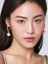 Mystical Moonlit Hoop Dangle Earrings