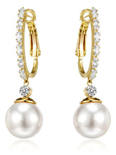 Mystical Moonlit Hoop Dangle Earrings