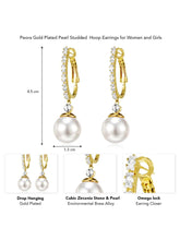 Mystical Moonlit Hoop Dangle Earrings