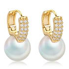 Pearls of Midas Hoop Drop Earrings