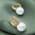 Pearls of Midas Hoop Drop Earrings