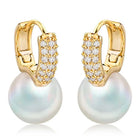 Pearls of Midas Hoop Drop Earrings
