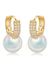 Pearls of Midas Hoop Drop Earrings