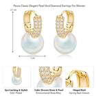 Pearls of Midas Hoop Drop Earrings
