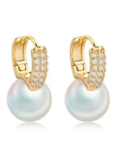 Pearls of Midas Hoop Drop Earrings
