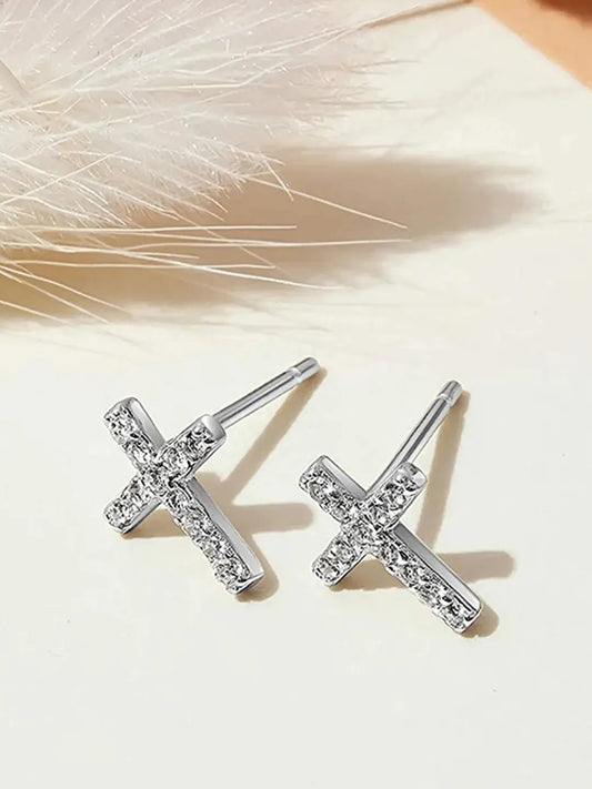 Peora Jesus Cross Earrings – Faith Meets Timeless Style
