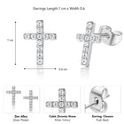 Faith Inspired Jesus Cross Earrings