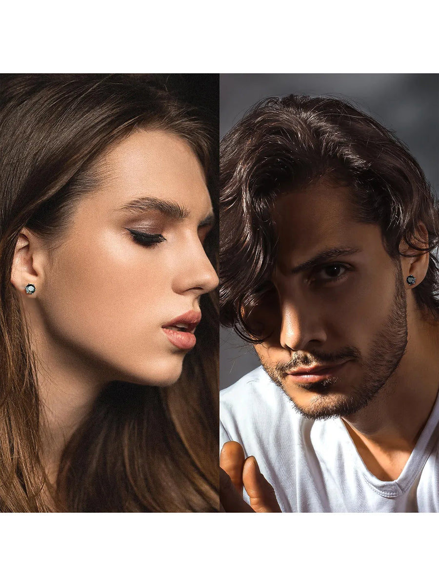 Peora Stone Stud Earrings – Elegant Shine for Every Occasion