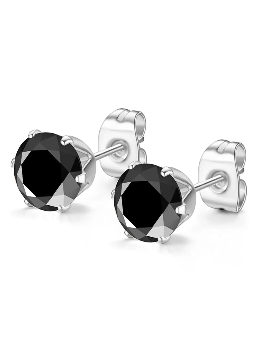 Peora Stone Stud Earrings – Elegant Shine for Every Occasion