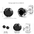 Peora Stone Stud Earrings – Elegant Shine for Every Occasion