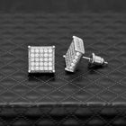 Peora Square Stud Earrings – Sleek Lines & Modern Charm